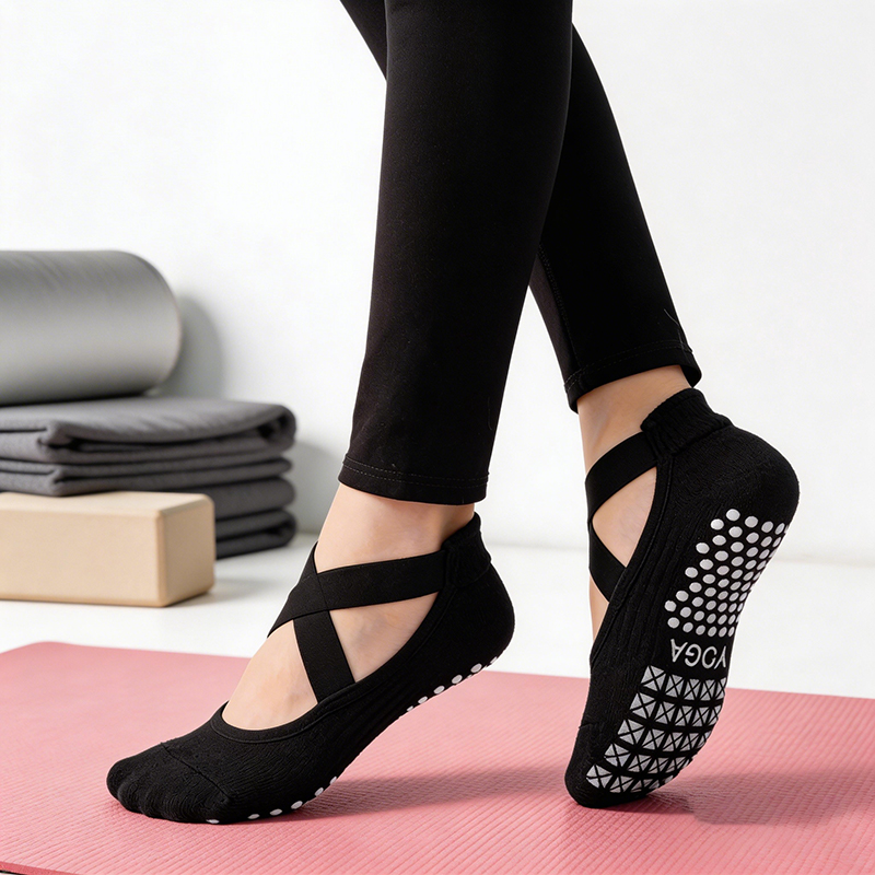 Yoga Fitness Women - Chaussettes de yoga antidérapantes pour femmes,