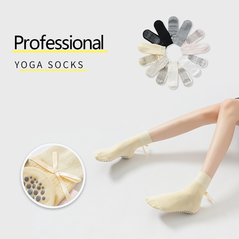 Yoga En Fitness - Chaussettes de yoga à nœud mignon