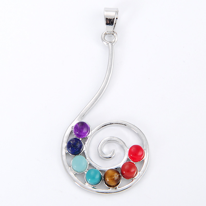 Pendentif en pierre des 7 chak - Yoga Health & Fitness Center avis et prix