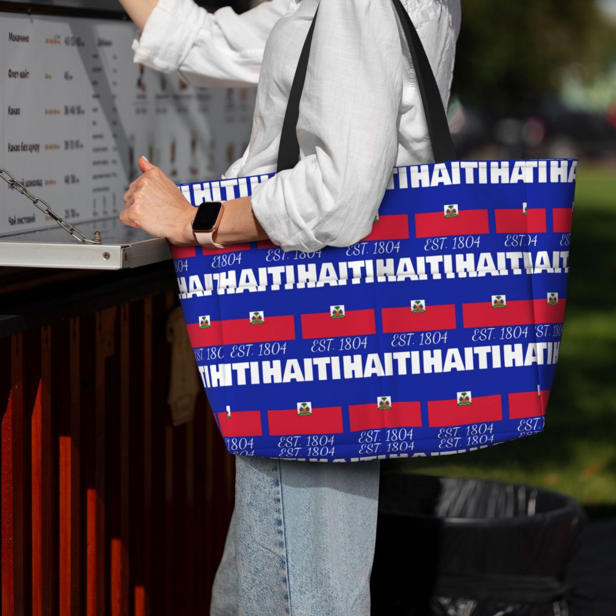 Haïti EST. Sac de plage, de sp - Yoga Fitness Merch avis et prix