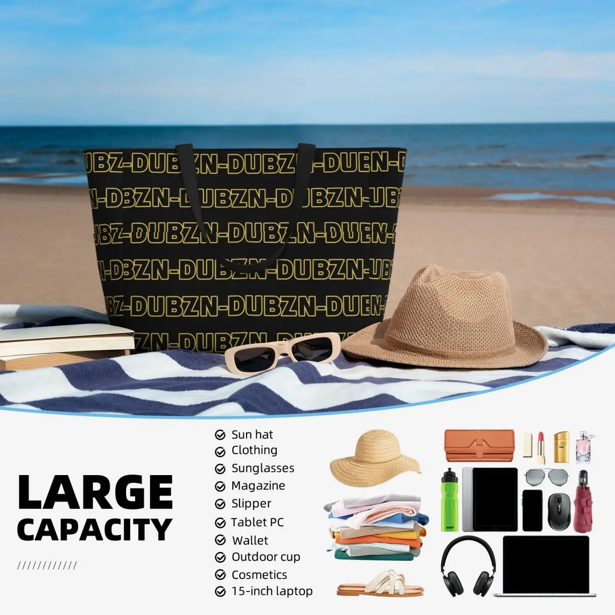 N-Dubz Merch NDubz Logo Beach  - Yoga Fitness Merch avis et prix