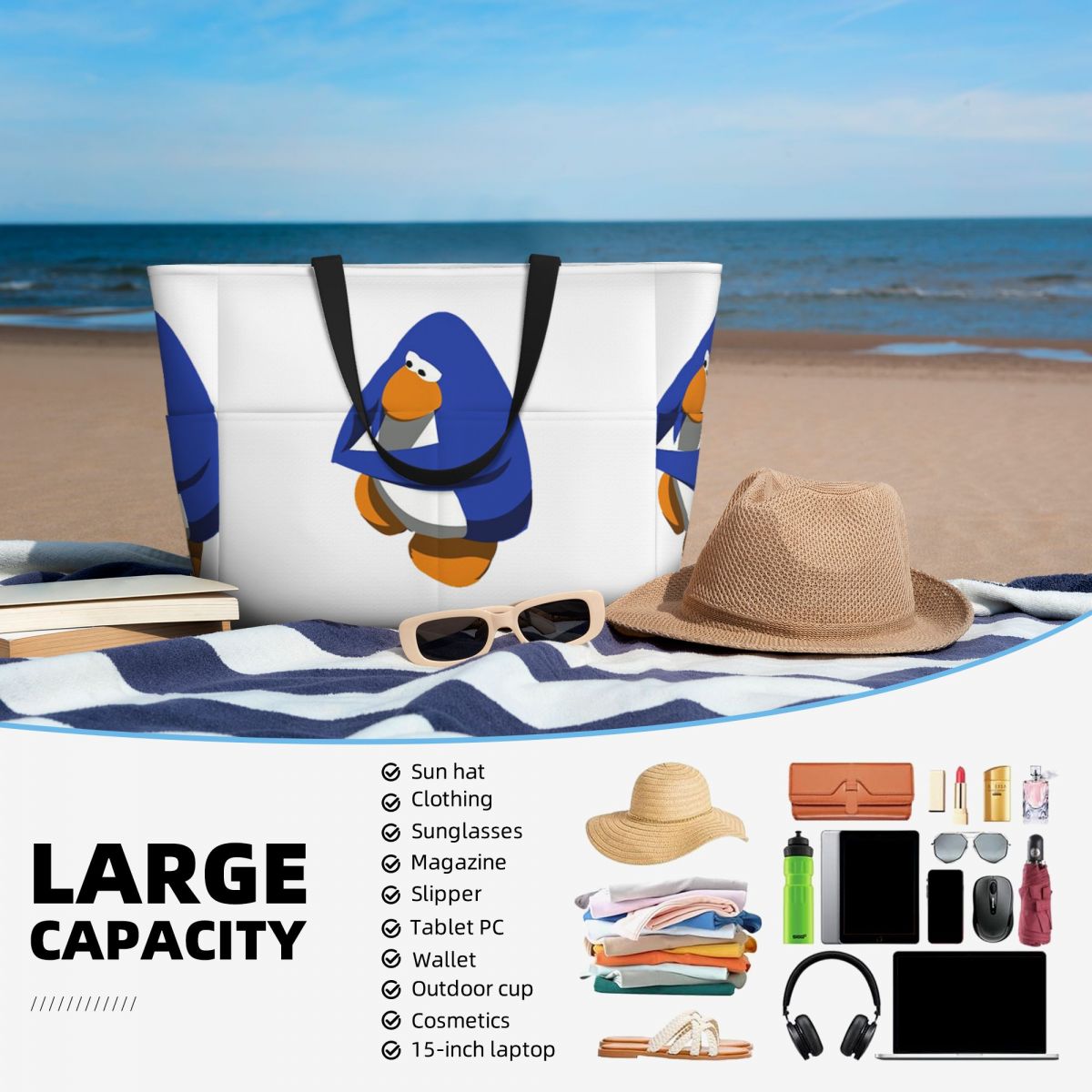 Club pingouin BOI plage sac fo - Yoga Fitness Club avis et prix