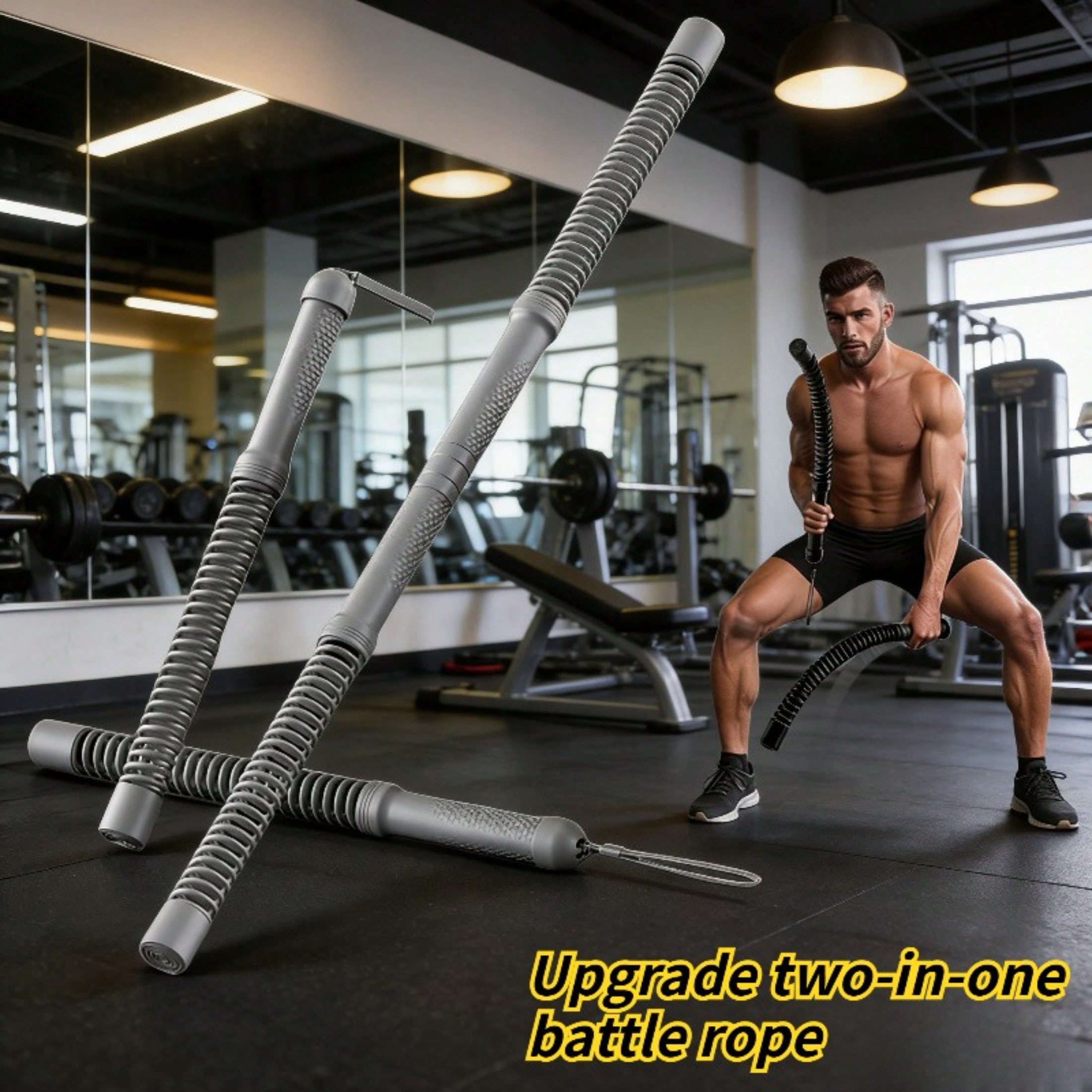 Barre de torsion sans fil 2-en - Battle Rope Exercise avis et prix